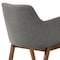 Armen Living Renzo Charcoal Fabric and Walnut Wood Dining Side Chairs, PK2 LCRESIWACH - alternate 6